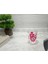2 Adet Diş Fırçalık ve Macun Kabı Kırmızı Papatya Akrilik 8X8X9CM Banyo Seti 4