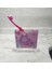 2 Adet Diş Fırçalık Pembe Çiçekli Akrilik 10X10X3CM Banyo Seti 2