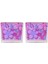 2 Adet Diş Fırçalık Pembe Çiçekli Akrilik 10X10X3CM Banyo Seti 3