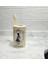 2 Adet Seramik Diş Fırçalık Madam Desenli 7X7X11CM Banyo Seti 2