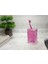 2 Adet Diş Fırçalık Pembe Çiçekli Akrilik 6X6X12CM Banyo Seti 5