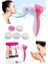 5 In 1 Pilli Yüz Temizleme,masaj ve Peeling Fırça Seti 2