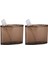 2 Adet Diş Fırçalık Oval Kahverengi Akrilik 13X5X10CM Banyo Seti 3