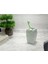 2 Adet Seramik Diş Fırçalık Çiçekli Su Yeşili 7X7X12CM Banyo Seti 4