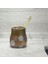 2 Adet Diş Fırçalık Altın Puanlı Poliresin 9X9X10CM Banyo Seti 2