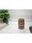 2 Adet Diş Fırçalık Metalik Kahve Poliresin 6X6X12CM Banyo Seti 4