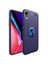 Apple iPhone Xr 6.1 Kılıf Yüzüklü Standlı Renkli Kırılmaz Esnek Silikon Ravel Silikon Kapak 1