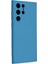 Newface Samsung Galaxy S22 Ultra Kılıf Nano Içi Kadife Silikon - Mavi 2