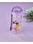 Çocuk Matara Suluk 500 ml Kedi Desenli Pipetli Polikarbon Bpa Free - Cat 1