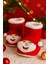 Yılbaşı, Noel Baba Kaydırmaz Taban Çıngıraklı Kırmızı Bebek Panduf 3