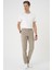 Comfort Beli Lastikli Rayon Karışımlı Bej Jogger Pantolon P 1194 2