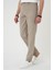 Comfort Beli Lastikli Rayon Karışımlı Bej Jogger Pantolon P 1194 5