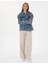 Kadın Açık Mavi Oversize Jean Ceket 50308527-VR003 4