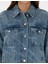 Kadın Açık Mavi Oversize Jean Ceket 50308527-VR003 6