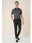 Slim Fit Yan Cep Esnek Pamuk Casuel Siyah Pantolon P 1147 1