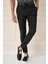 Slim Fit Yan Cep Esnek Pamuk Casuel Siyah Pantolon P 1147 4