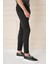 Slim Fit Yan Cep Esnek Pamuk Casuel Siyah Pantolon P 1147 5