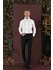 P 1136 Slim Fit Siyah Klasik Pantolon 1