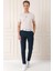 Comfort Fit Beli Lastikli Yan Cep Lacivert Jogger Pantolon P 1150 2