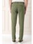 Comfort Fit Yandan Tokalı Çizgili Keten Casuel Haki Pantolon P 1151 5