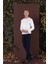 Slim Fit Yan Cepli Dokulu Esnek Casuel Lacivert Pantolon P 1139 2