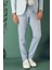 Comfort Fit Yan Cep Beli Lastikli Esnek Pamuk Mavi Jogger Pantolon P 1143 3
