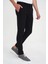 Slim Fit Yan Cepli Esnek Düz Siyah Pamuk Pantolon P 1197 4