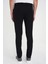Slim Fit Yan Cepli Esnek Düz Siyah Pamuk Pantolon P 1197 5