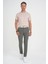 Slim Fit Yan Cepli Esnek Düz Haki Pamuk Pantolon P 1197 1