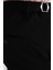 Comfort Fit Beli Lastikli Yandan Tokalı Esnek Siyah Jogger Pantolon P 1178 5