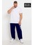 Erkek Büyük Beden Brooklyn Baskılı Ince Eşofman Altı SPR25BEA54 1