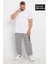 Erkek Büyük Beden Brooklyn Baskılı Ince Eşofman Altı SPR25BEA54 2