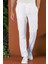 P 1116 Slim Fit Beyaz Spor Pantolon 3
