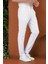 P 1116 Slim Fit Beyaz Spor Pantolon 5