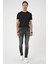 Denim 132 Slim Fit Beş Cepli Likralı Yıkamalı Antrasit Jean Pantolon 3