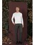 P 1138 Slim Fit Siyah Klasik Pantolon 1
