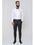 Slim Fit Pilesiz Yan Cepli Esnek Yün Siyah Kumaş Pantolon P 1091 1