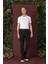 P 1141 Slim Fit Siyah Klasik Pantolon 1