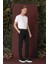 P 1141 Slim Fit Siyah Klasik Pantolon 3