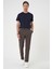Comfort Fit Beli Lastikli Yan Cep Koyu Haki Jogger Pantolon P 1150 2