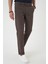 Comfort Fit Beli Lastikli Yan Cep Koyu Haki Jogger Pantolon P 1150 4