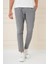 Comfort Fit Gofre Kumaş Pileli Pamuk Casuel Gri Pantolon P 1148 2
