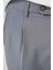 Comfort Fit Gofre Kumaş Pileli Pamuk Casuel Gri Pantolon P 1148 5