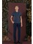 P 1136 Slim Fit Lacivert Klasik Pantolon 1