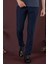 P 1136 Slim Fit Lacivert Klasik Pantolon 3
