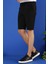032 Slim Fit Siyah Bermuda 2