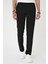 Comfort Fit Beli Lastikli Siyah Jogger Pantolon P 1179 2