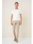 P 1161 Slim Fit Bej Klasik Pantolon 1