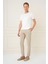 P 1161 Slim Fit Bej Klasik Pantolon 2