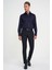 Slim Fit Pilesiz Yün Klasik Lacivert Kumaş Pantolon P 1191 1